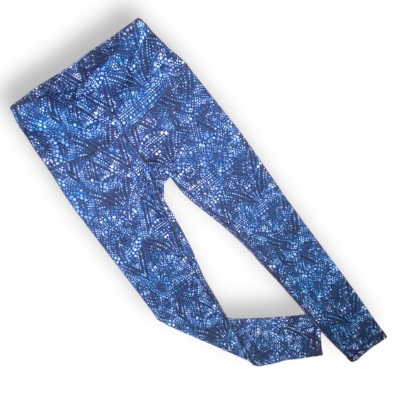 🎈 GAIAM Yoga Blue Dot Leggings Super Soft - Picture 2 of 9